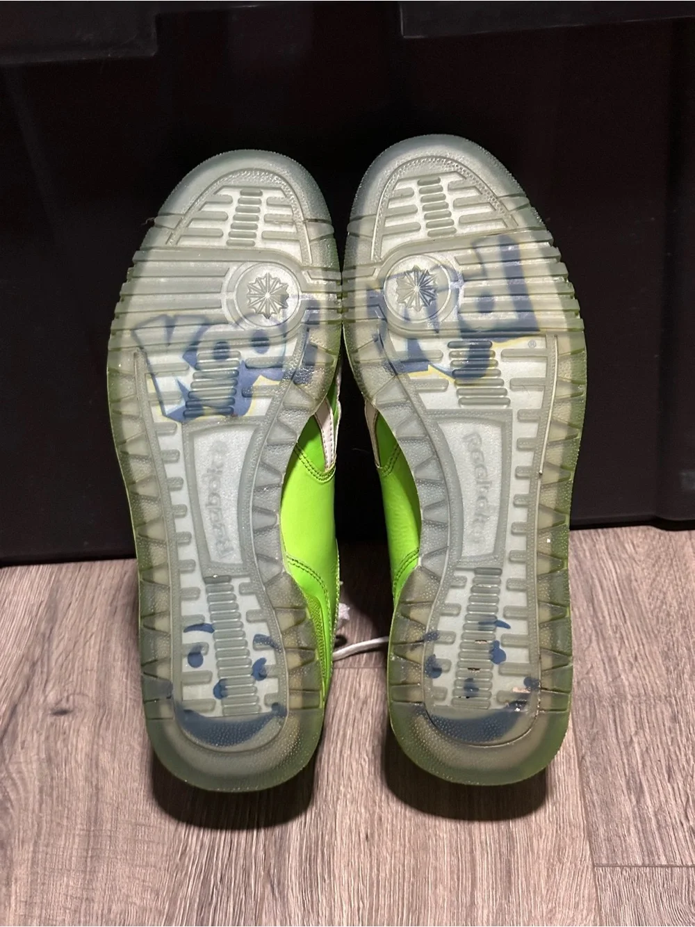 Reebok KOOL AIDNeon Green Low-Top Sneakers with White Details